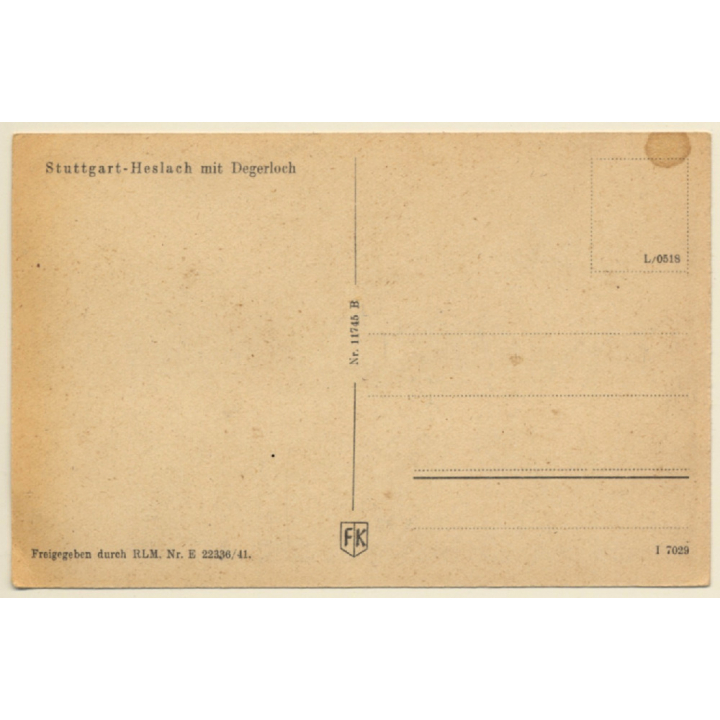 Germany: Stuttgart-Heslach Mit Degerloch (Vintage PC)