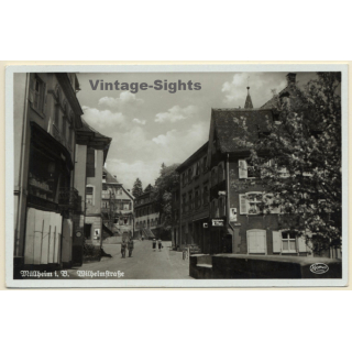 Müllheim In Baden / Germany: Wilhelmstraße (Vintage RPPC)