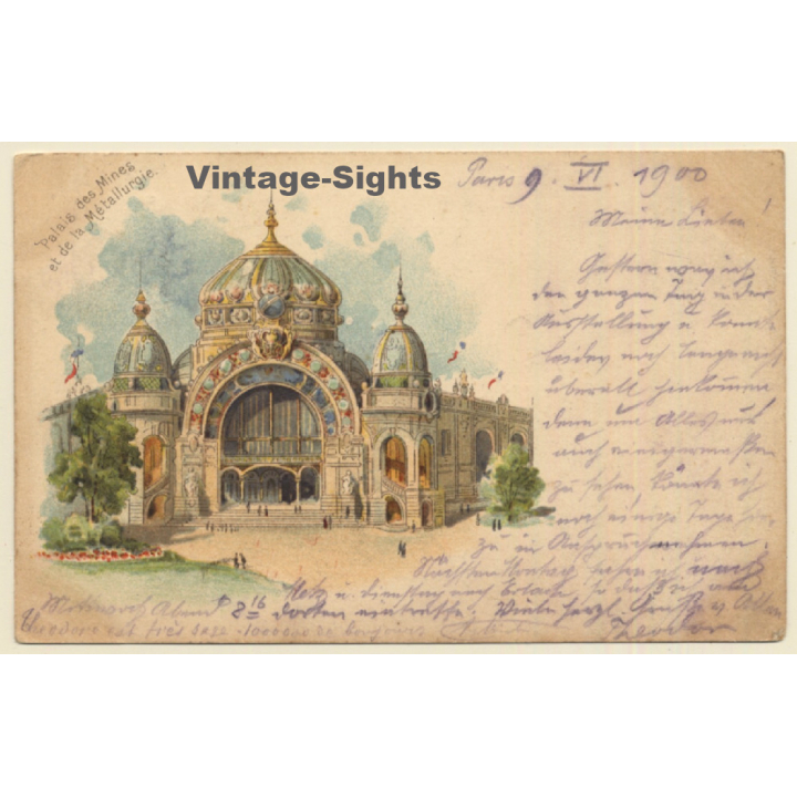 Paris / France: Palais Des Mines Et De La Métallurgie (Vintage PC Litho 1900)