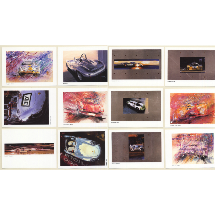 Porsche: Die Kunst Motorsport (Set Of 12 Artist PCs 1996)