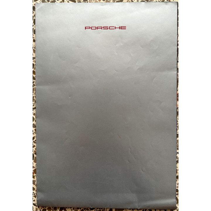 Porsche 968 Cabriolet + Model Range (Vintage Multi Foldout Poster 1991)