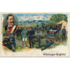 Grüsse Vom Kaisermanöver ! / Soldaten - Kavallerie (Vintage PC Litho 1899)