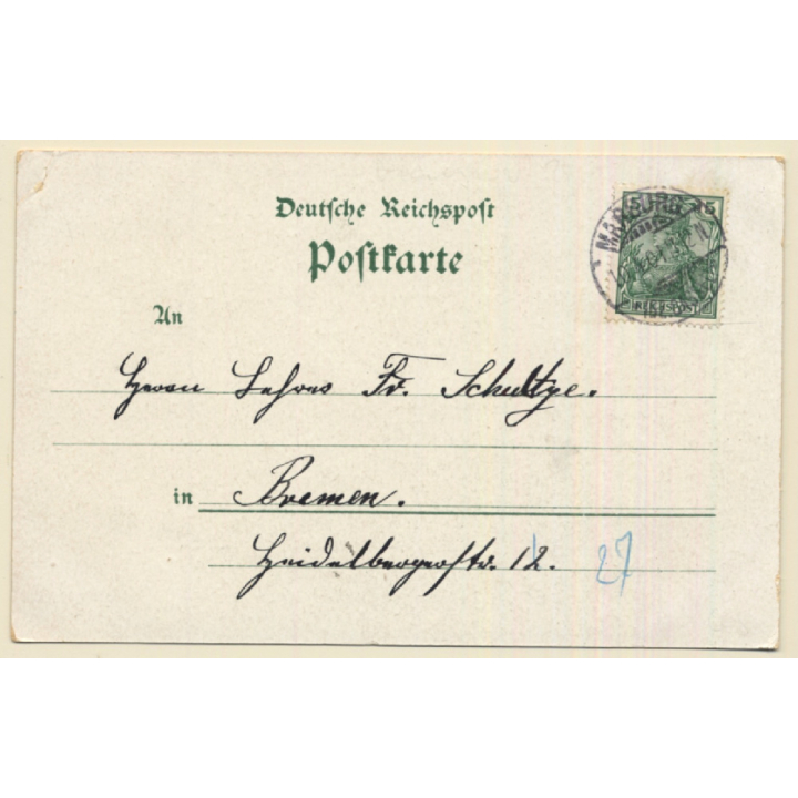 Gruss Vom Kaiser-Manöver ! / Heer - Kavallerie (Vintage PC Litho 1901)