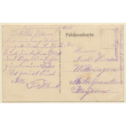 Rethel / Ardennes: Feldzug 1914-16 Litzmannbrücke (Vintage PC 1916)