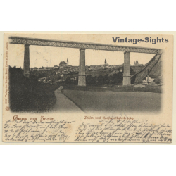 Czechia: Znaim Und Nordwestbahnbrücke (Vintage PC 1900s)