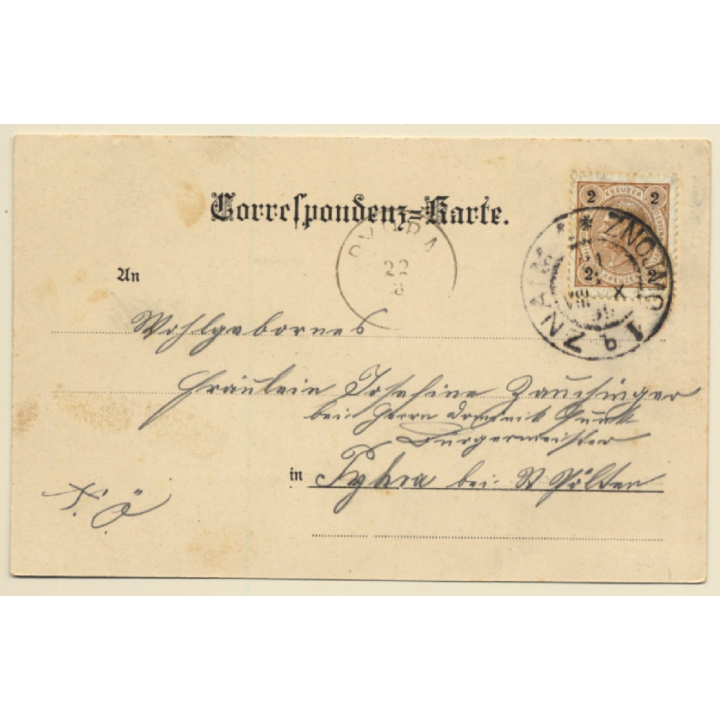 Czechia: Znaim Und Nordwestbahnbrücke (Vintage PC 1900s)