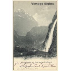 Switzerland: Schreienbach Mit Thierfehd Und Selbstsanft (Vintage PC 1903)