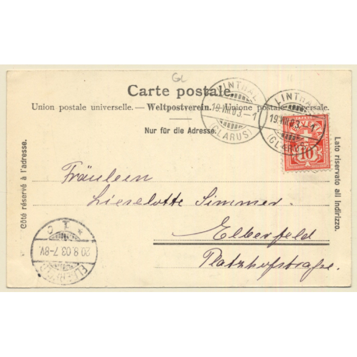 Switzerland: Schreienbach Mit Thierfehd Und Selbstsanft (Vintage PC 1903)