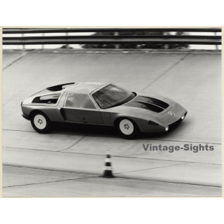 Nardo / Italy: Mercedes Benz C 111 - II On Race Track (Vintage Photo 1978)