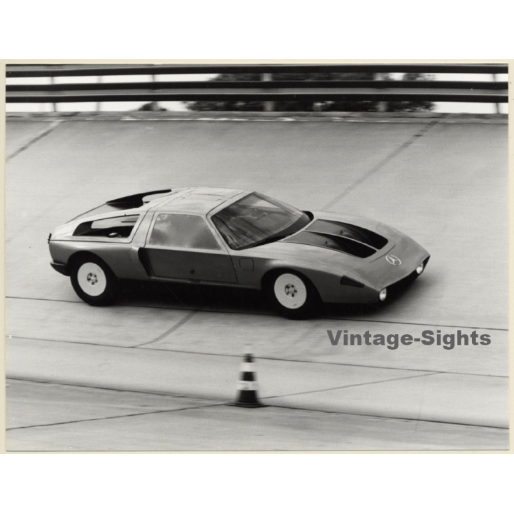 Nardo / Italy: Mercedes Benz C 111 - II On Race Track (Vintage Photo 1978)