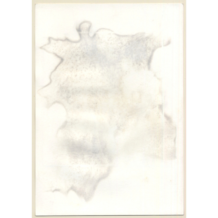 Artistic Erotic Portrait: Natural Chubby Nude With Freckles *2 (Vintage Photo France B/W ~1980s)