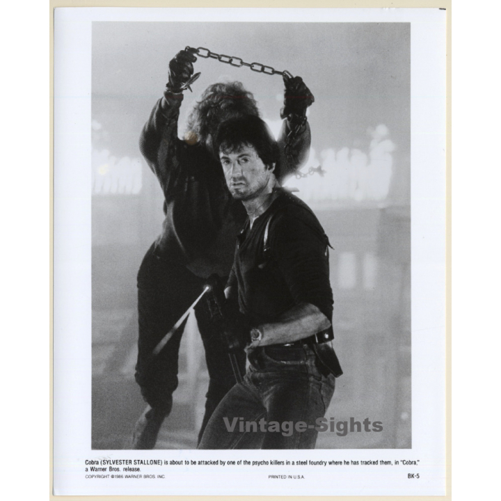 Sylvester Stallone: Cobra *1 (Vintage Movie Still Photo 1986)