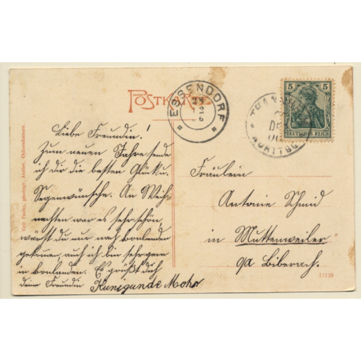 50 Jähriges Jubiläum Kloster Bonlanden (Vintage PC 1906)