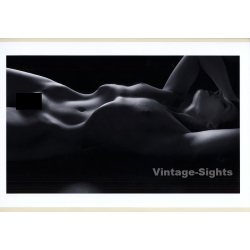 Artistic Erotic Study: Slim Nude Female Lying On Her Back (Large Digital Photo Print 29 x 45 CM)
