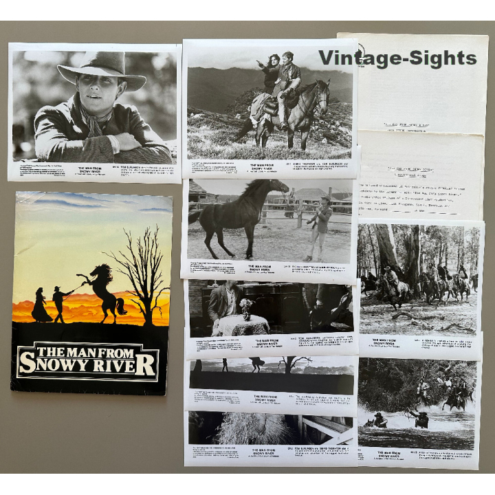 Tom Burlinson: The Man From Snowy River (Vintage Press Kit 8 Photos 1982)