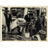 Place Jeu De Balle / Bruxelles: Fleamarket Scene - Au Puces (Large Vintage Photo ~1940s)
