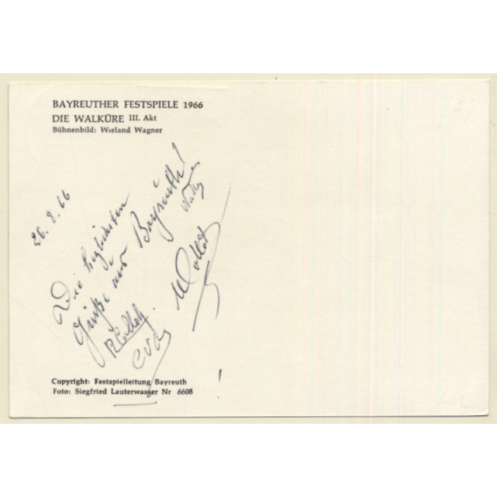 Bayreuther Festspiele 1966: Wagner - Die Walküre III. Akt (Vintage PC)