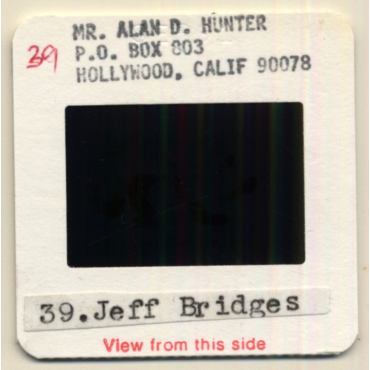 Jeff Bridges / Hollywood Actor (Vintage Press Diapositive ~1980s)