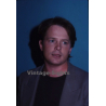 Michael J. Fox / Hollywood Actor *2 (Vintage Press Diapositive ~1980s)
