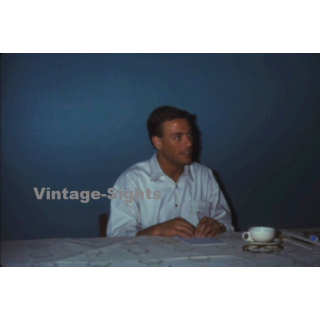 Jean Claude Van Damme / Dutch Actor *1 - Martial Arts (Vintage Press Diapositive ~1980s)