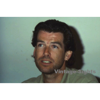 Pierce Brosnan / Hollywood Actor *1 (Vintage Press Diapositive ~1980s)