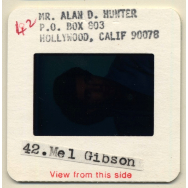 Mel Gibson / Hollywood Actor *2 (Vintage Press Diapositive ~1980s)