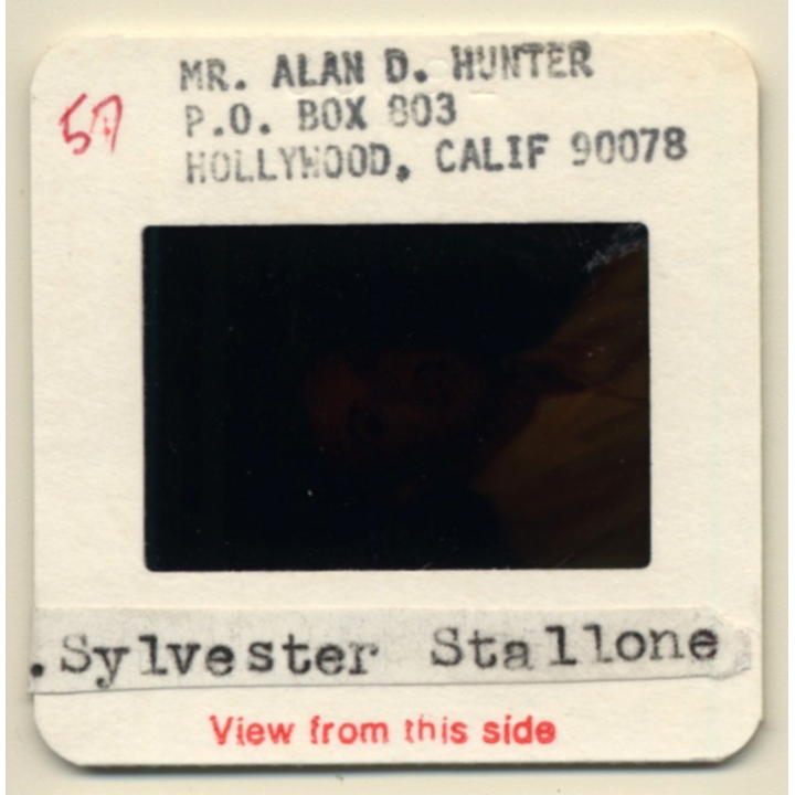 Sylvester Stallone / Hollywood Actor *1 (Vintage Press Diapositive ~1980s)