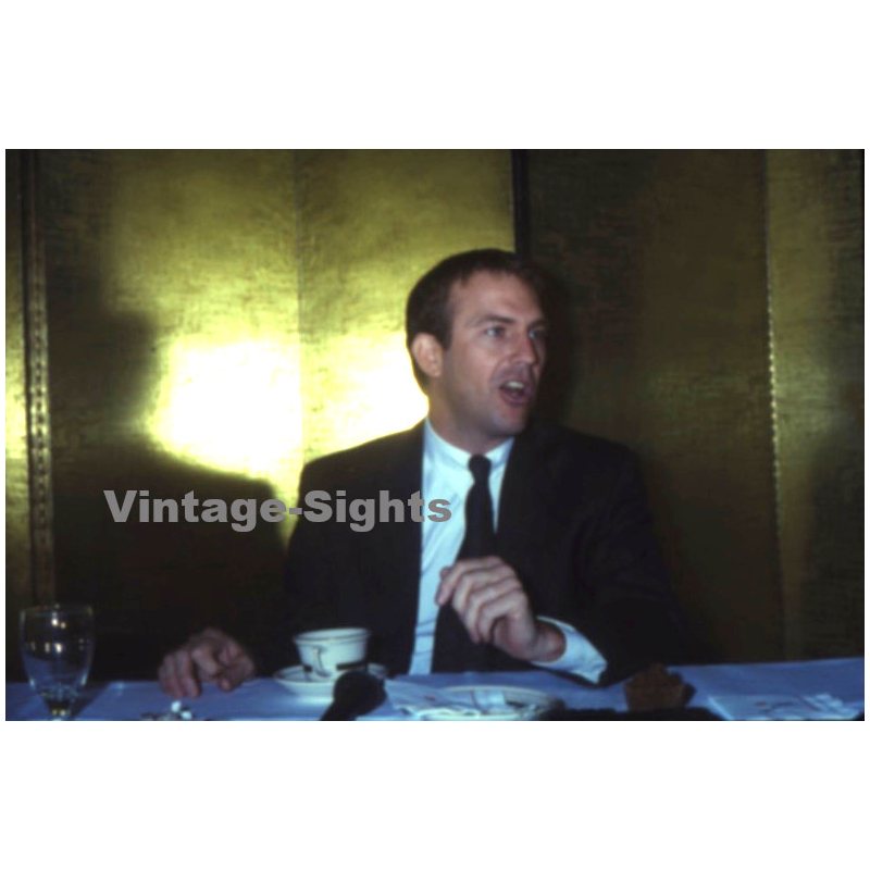 Kevin Costner / Hollywood Actor *2 (Vintage Press Diapositive ~1980s)