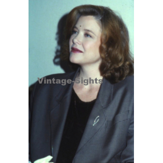 Annette Bening / Hollywood Actress *1 (Vintage Press Diapositive ~1980s)