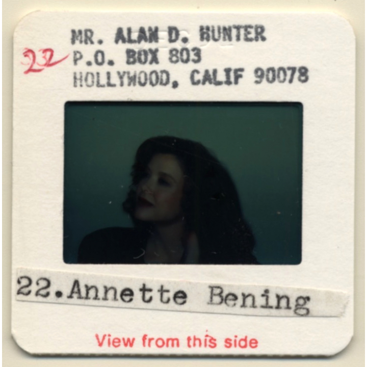 Annette Bening / Hollywood Actress *2 (Vintage Press Diapositive ~1980s)