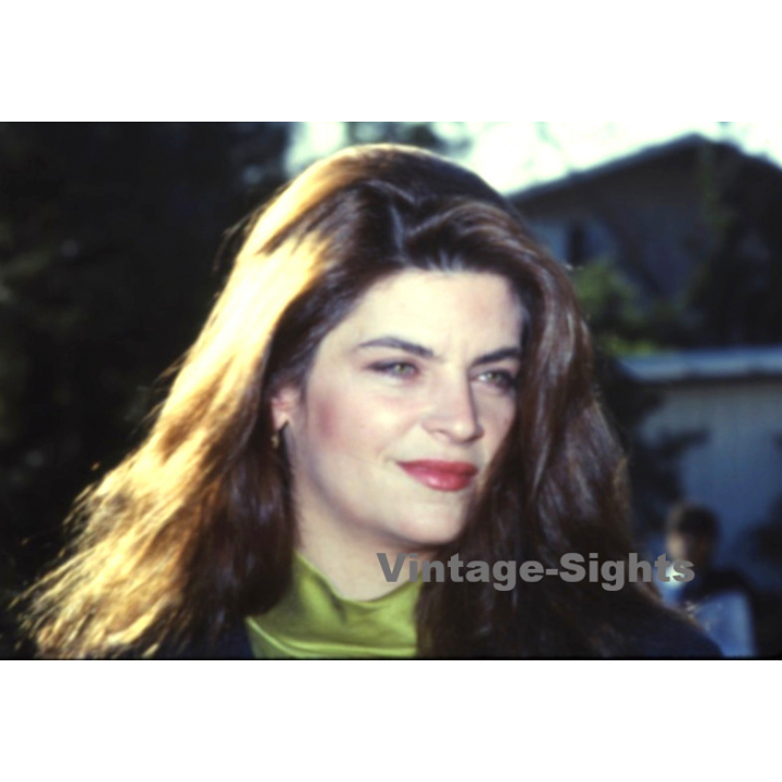 Kirstie Alley / Hollywood Actress (Vintage Press Diapositive ~1980s)