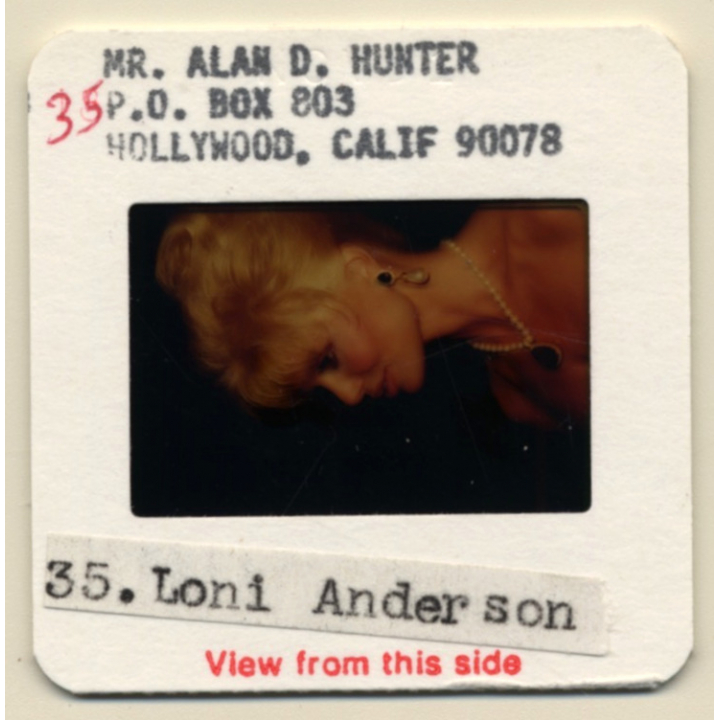 Loni Anderson / Hollywood Actress (Vintage Press Diapositive ~1980s)