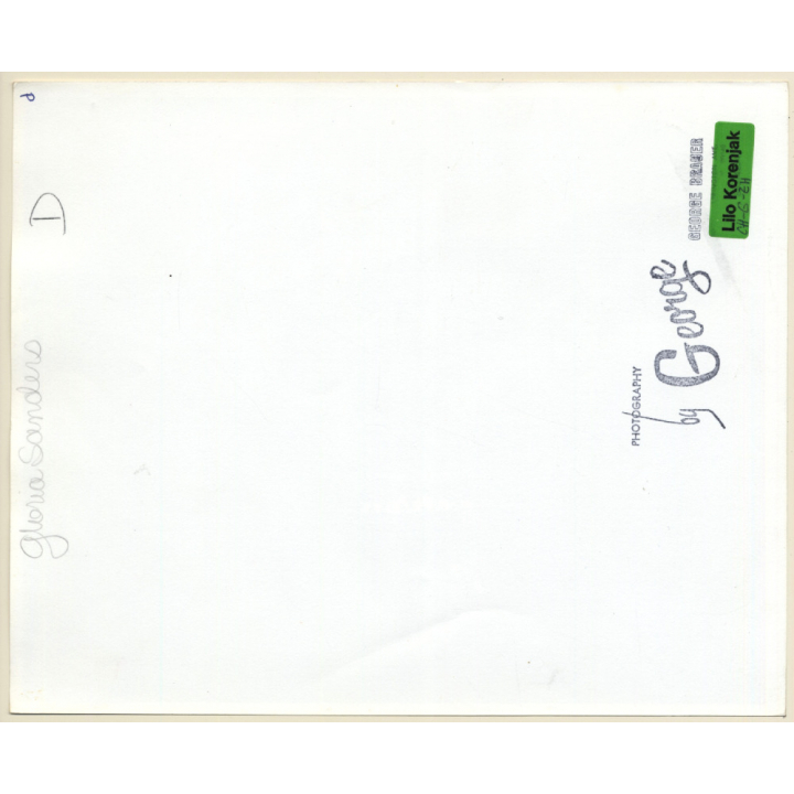 Erotic Study By George Brauer: Slim Dark-Skinned Semi Nude Gloria Sanders (Vintage Photo KORENJAK 1970s/1980s)