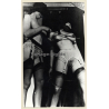 Topless Mistress About To Whip Busty Maid / BDSM (2nd Gen. Photo 1966)