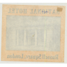 National Hotel, Russell Square - London / England  (Vintage Luggage Label)