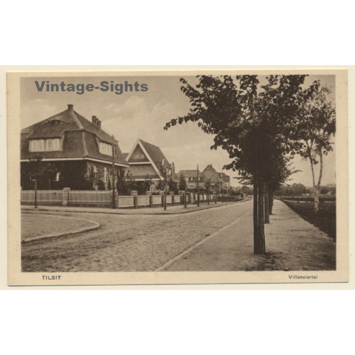 Tilsit / Russia: Villenviertel (Vintage PC ~1910s)