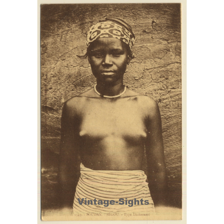 Soudan - Ségou: Type Diokaramé / Risqué - Ethnic Nude (Vintage PC ~1910s)