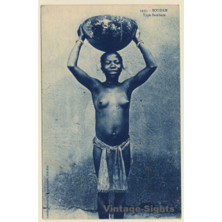 Soudan: Type Bambara / Risqué - Ethnic Nude (Vintage PC ~1910s)
