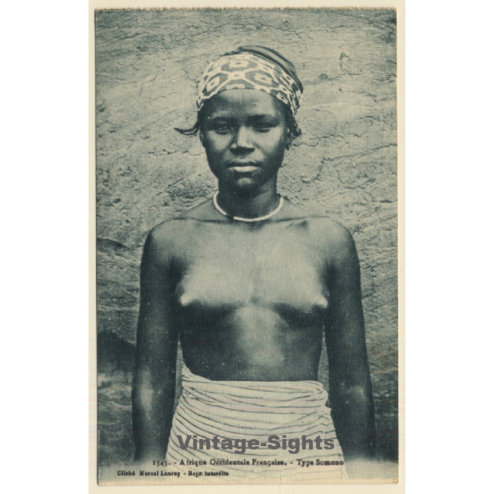 Afrique Occidentale Francaise: Type Somono / Risqué - Ethnic Nude (Vintage PC ~1910s)
