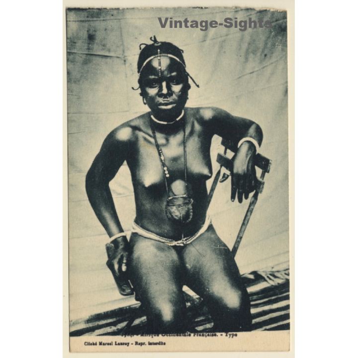 Afrique Occidentale Francaise: Type / Risqué - Ethnic Nude (Vintage PC ~1910s)