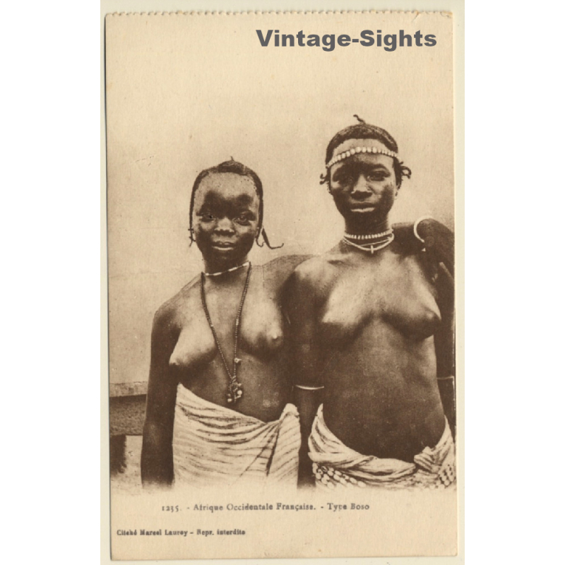 Afrique Occidentale Francaise: Type Boso - Bozo / Risqué - Ethnic Nude (Vintage PC ~1910s)