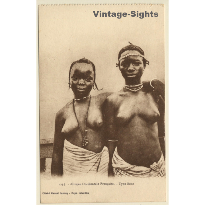 Afrique Occidentale Francaise: Type Boso - Bozo / Risqué - Ethnic Nude (Vintage PC ~1910s)