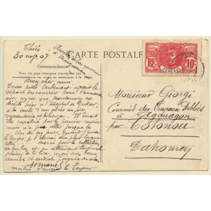 Afrique Francaise - Haute-Guinée: Jeune Fille Djallonké / Ethnic - Braids (Vintage PC 1907)