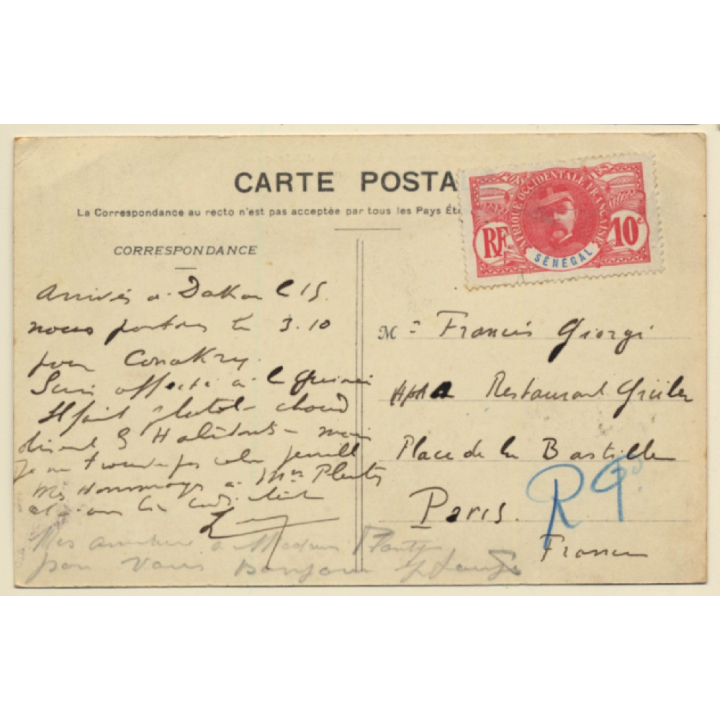 Guinea: Voyage Du Ministre Des Colonies - L'Almamy De Timbo À Mamou (Vintage PC ~1910s)