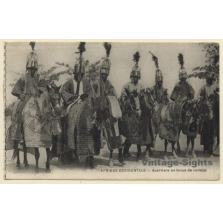 Afrique Occidentale: Guerriers En Tenue De Combat (Vintage PC ~1910s)