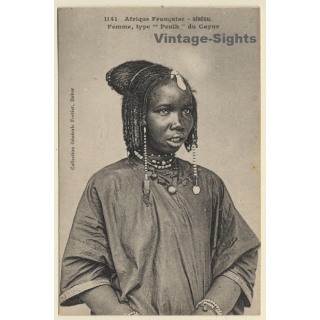 Senegal: Femme Type Peulh Du Cayor / Afrique Francaise (Vintage PC 1910s)