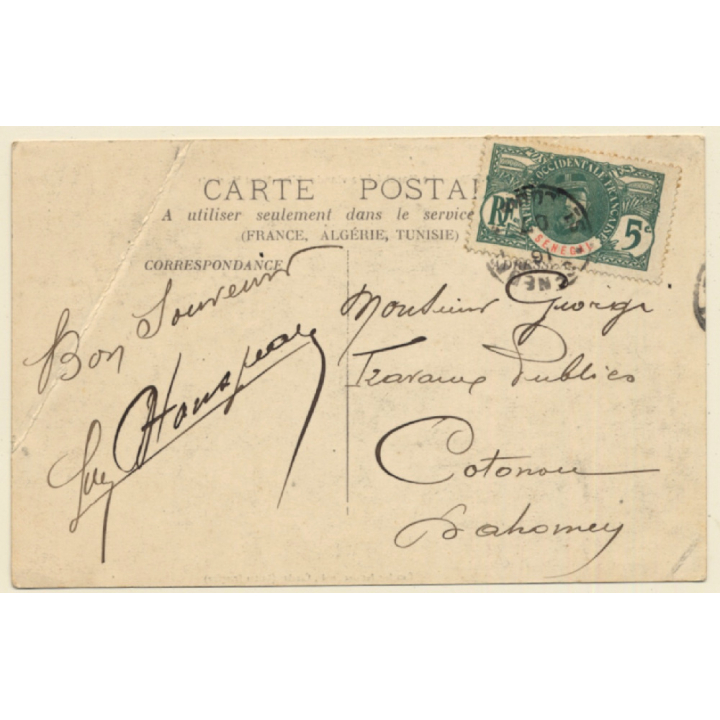 Kindia / Guinée Francaise: Le Marché Au Viande (Vintage PC 1907)