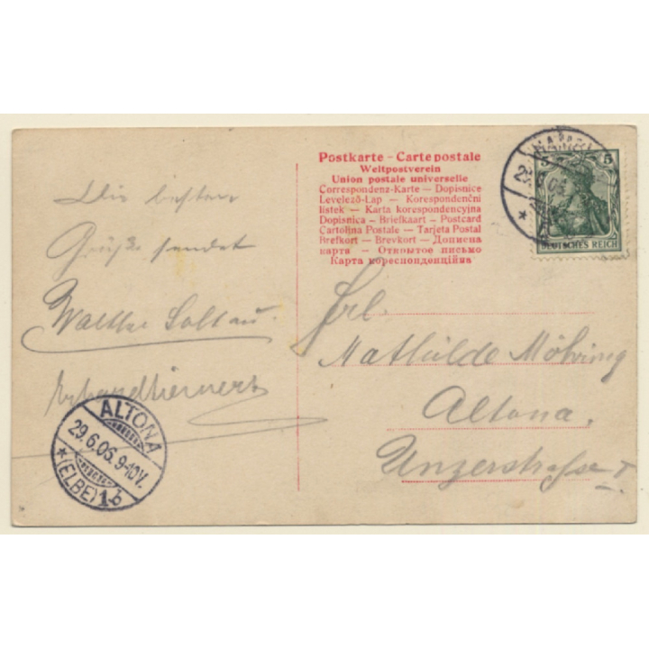 Reta Walter - German Opera Singer (Vintage RPPC 1906)