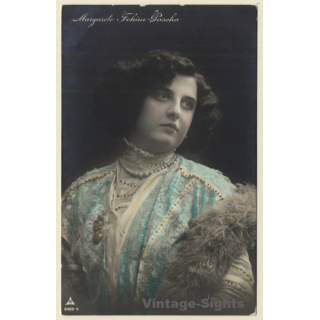 Margarete Fehin-Pascha / German Actress (Vintage Hand Colored RPPC 1913)