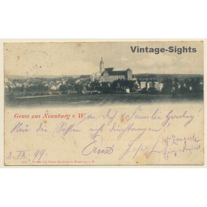 Neunburg Vorm Wald / Germany: Partial View (Vintage PC 1899)
